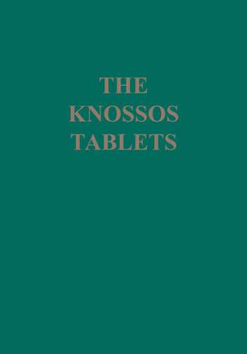 Cover of Knossos Tablets