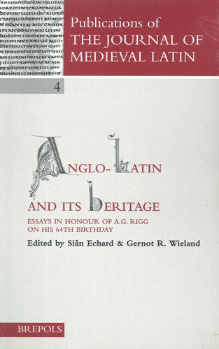 Cover of Anglo-Latin and its Heritage