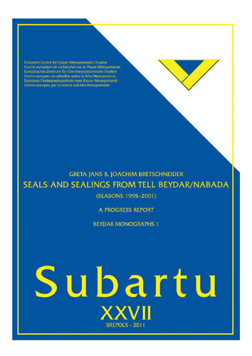 Cover of Seals and Sealings from Tell Beydar/Nabada (Seasons 1995 - 2001). A Progress Report