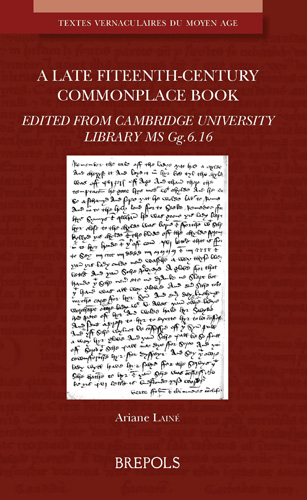 Cover of A Late Fifteenth-Century Commonplace Book
