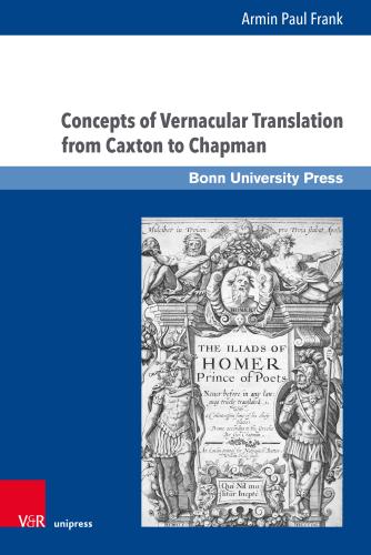 Cover of Concepts of Vernacular Translation from Caxton to Chapman