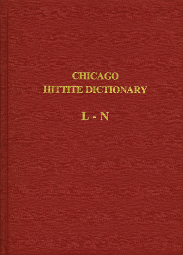 Book cover: Hittite Dictionary of the Oriental Institute of the University of Chicago Volume L-N, fascicle 4