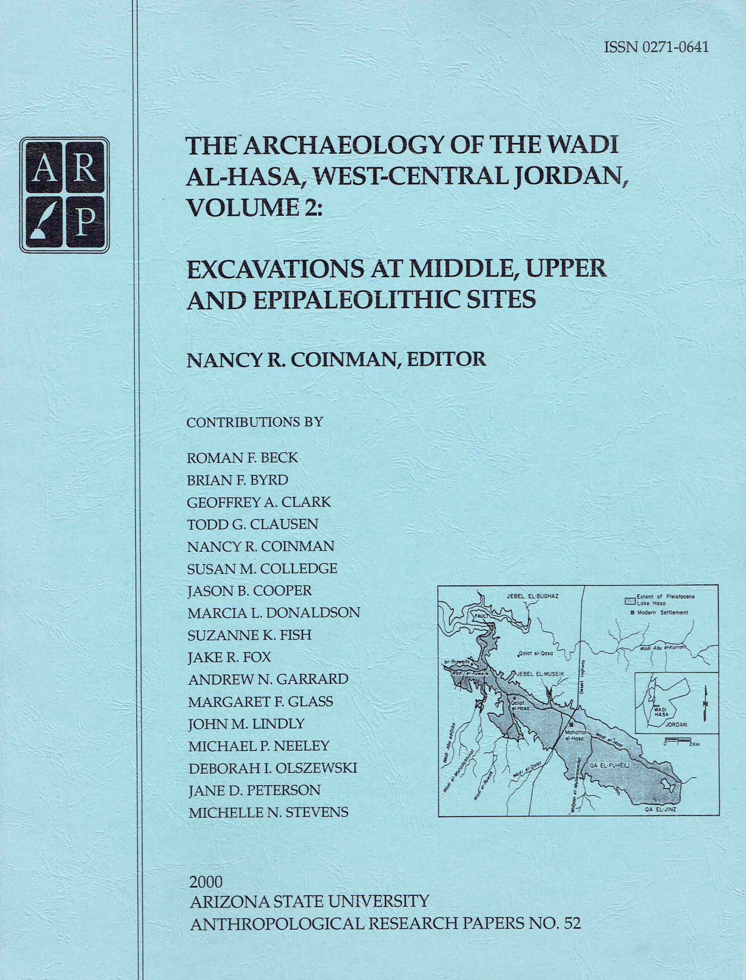 Book cover: The Archaeology of the Wadi Al-Hasa, West-Central Jordan, Volume 2