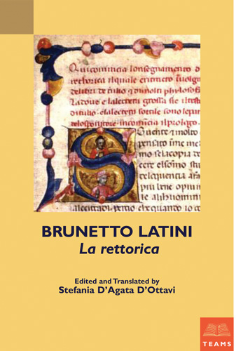 Book cover: Brunetto Latini, La rettorica