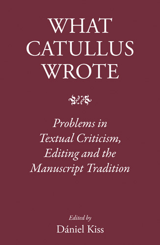 Book cover: What Catullus Wrote
