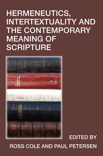 Book cover: Hermeneutics, Intertextuality and the Contemporary Meaning of Scripture