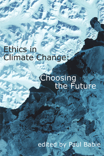 Book cover: Ethics in Climate Change