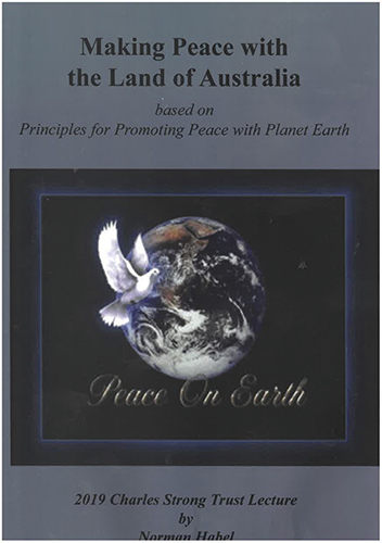 Book cover: Making Peace with the Land of Australia