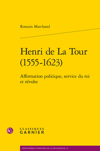 Book cover: Henri de La Tour (1555-1623)