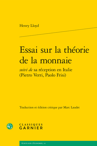 Book cover: Essai sur la theorie de la monnaie