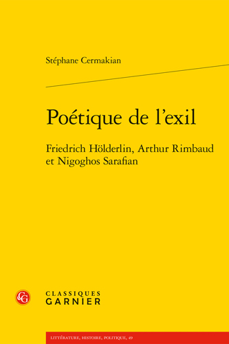 Book cover: Poetique de l’exil