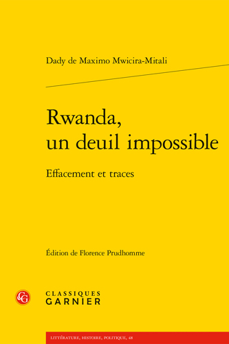 Book cover: Rwanda, un deuil impossible