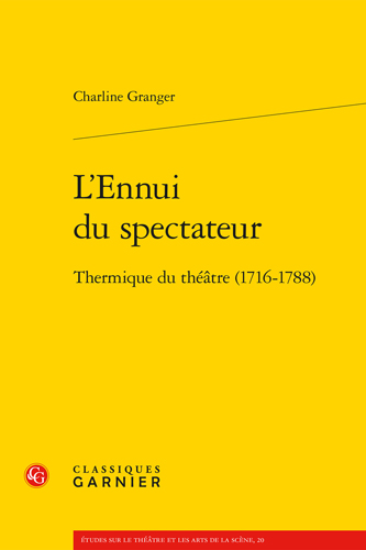 Book cover: L’Ennui du spectateur