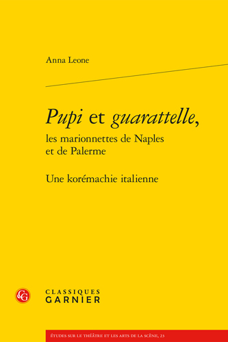 Book cover: Pupi et guarattelle,