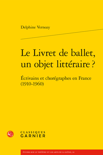 Book cover: Le Livret de ballet, un objet litteraire ?