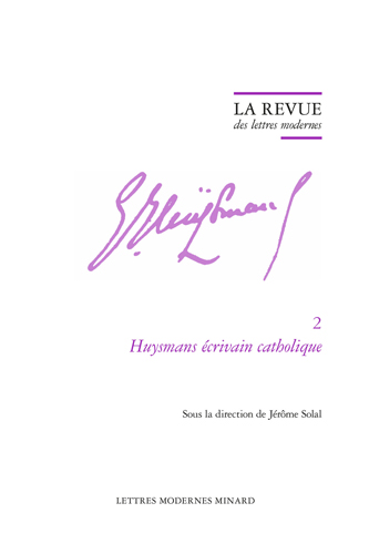 Book cover: La Revue des lettres modernes