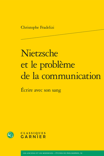 Book cover: Nietzsche et le probleme de la communication