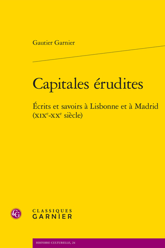 Book cover: Capitales erudites