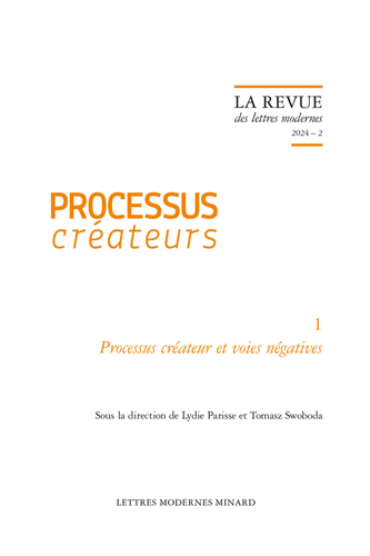 Book cover: La Revue des lettres modernes 2024,2