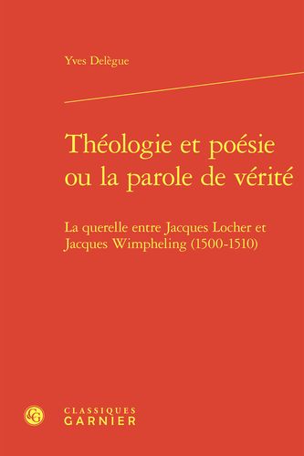 Book cover: Theologie et poesie ou la parole de verite