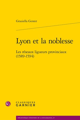 Book cover: Lyon et la noblesse