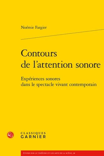 Book cover: Contours de l’attention sonore