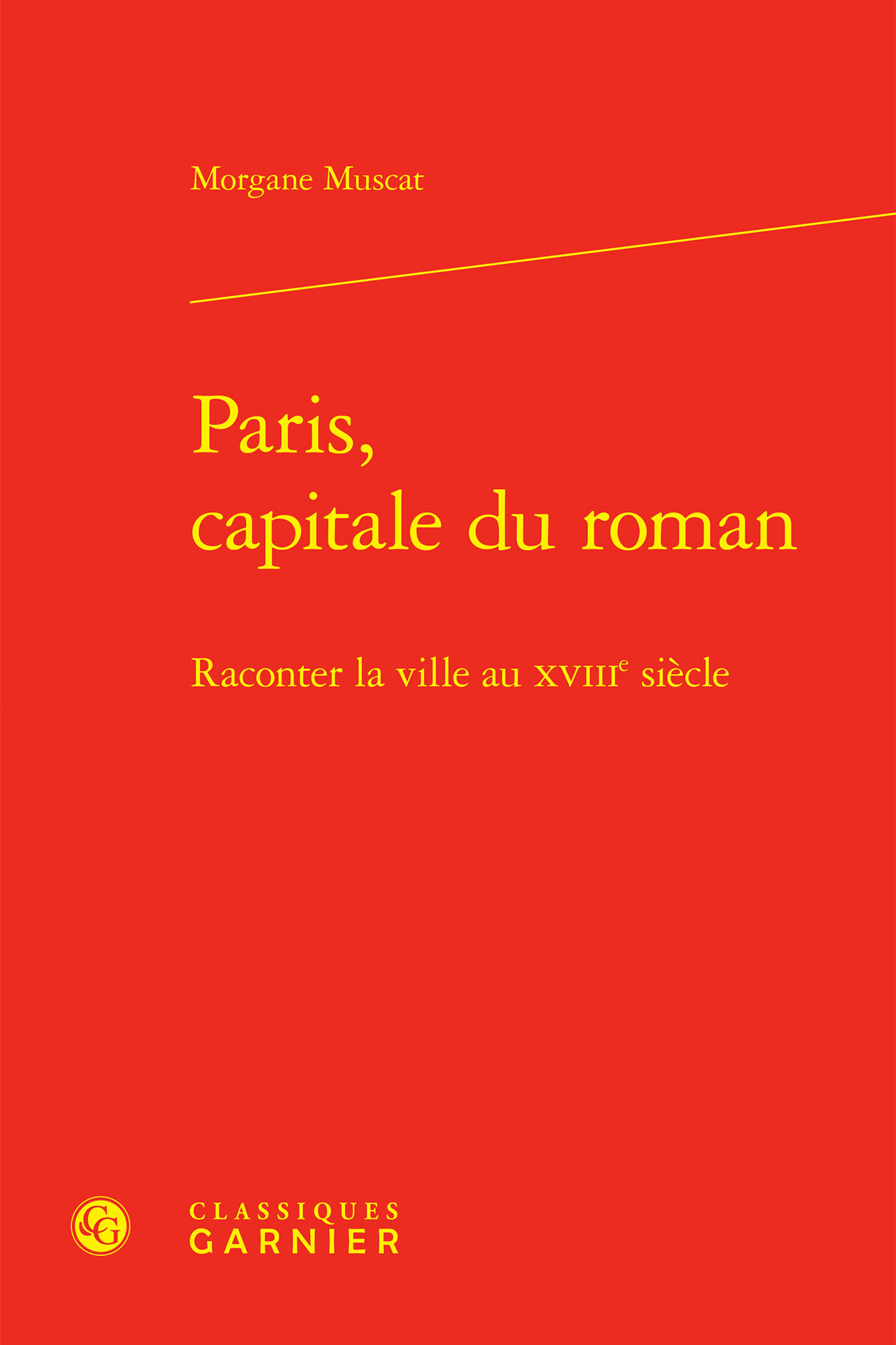 Book cover: Paris, capitale du roman