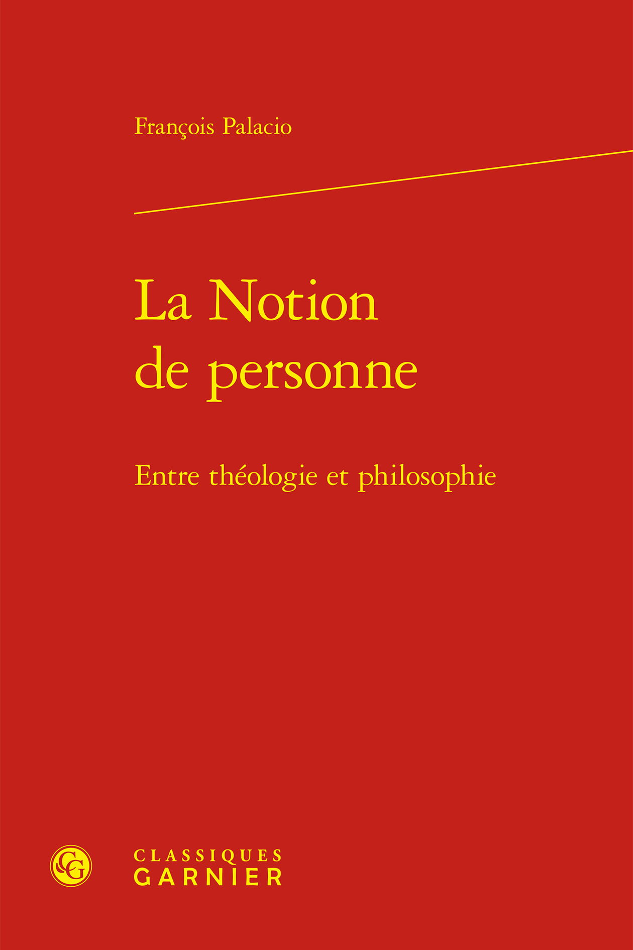 Book cover: La Notion de personne
