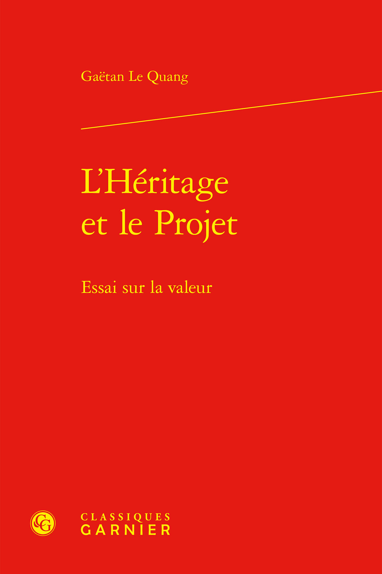 Book cover: L’Héritage et le Projet