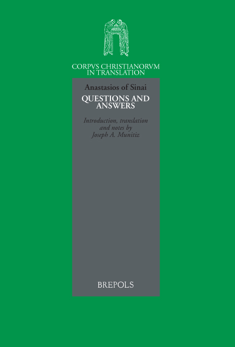 Book cover: Anastasios of Sinai, Questions and Answers