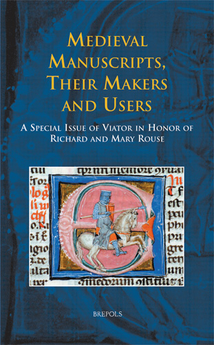 Book cover: Medieval Manuscripts, Their Makers and Users
