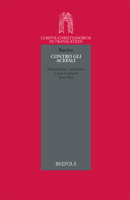 Book cover: Rustico, Contro gli Acefali