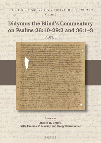 Book cover: Didymus the Blind’s Commentary on Psalms 26