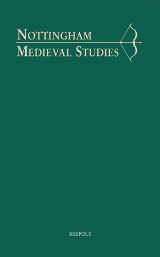 Book cover: Nottingham Medieval Studies 65 (2021)