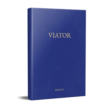 Book cover: Viator 52, No. 2 (2021)