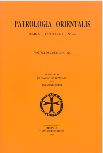 Book cover: Notitia de locis sanctis