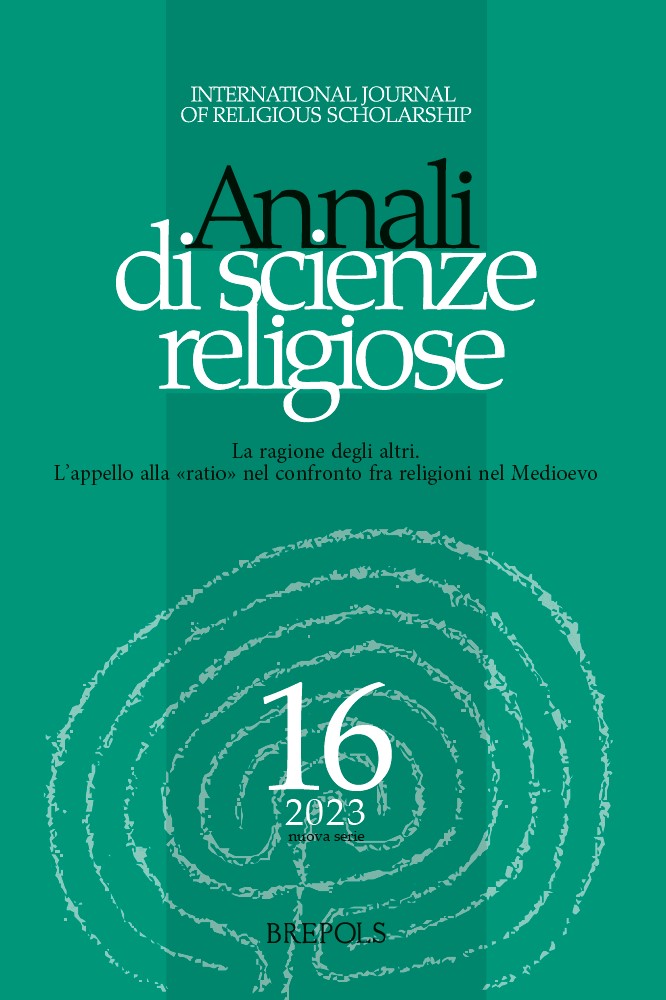 Book cover: Annali di Scienze Religiose 16 (2023)