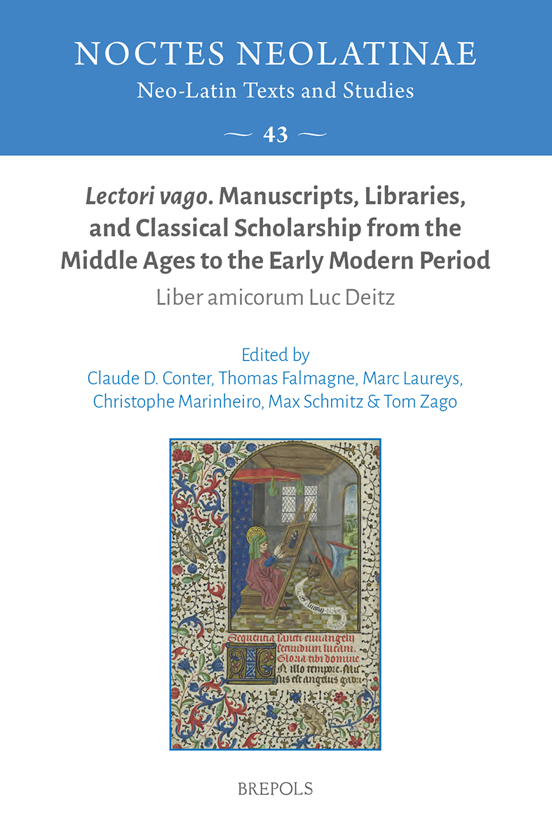Book cover: Lectori vago. Manuscripts, Libraries, and Classical Scholarship from the Middle Ages to the Early Modern Period