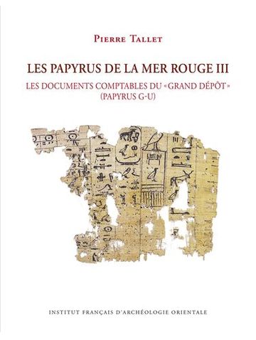 Book cover: Les Papyrus de la Mer Rouge III