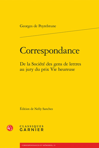 Book cover: Correspondance