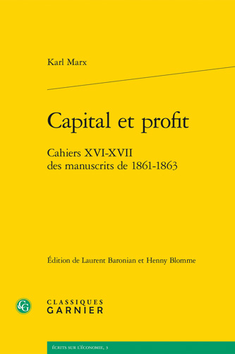 Book cover: Capital et profit