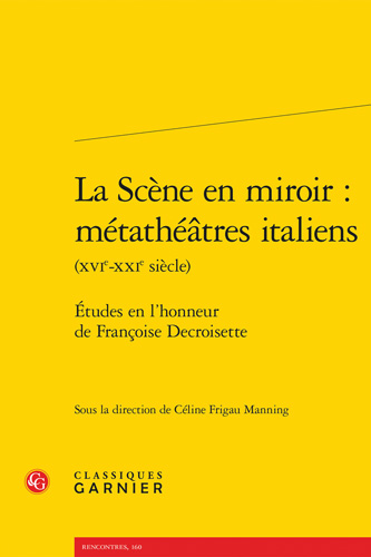 Book cover: La Scene en miroir