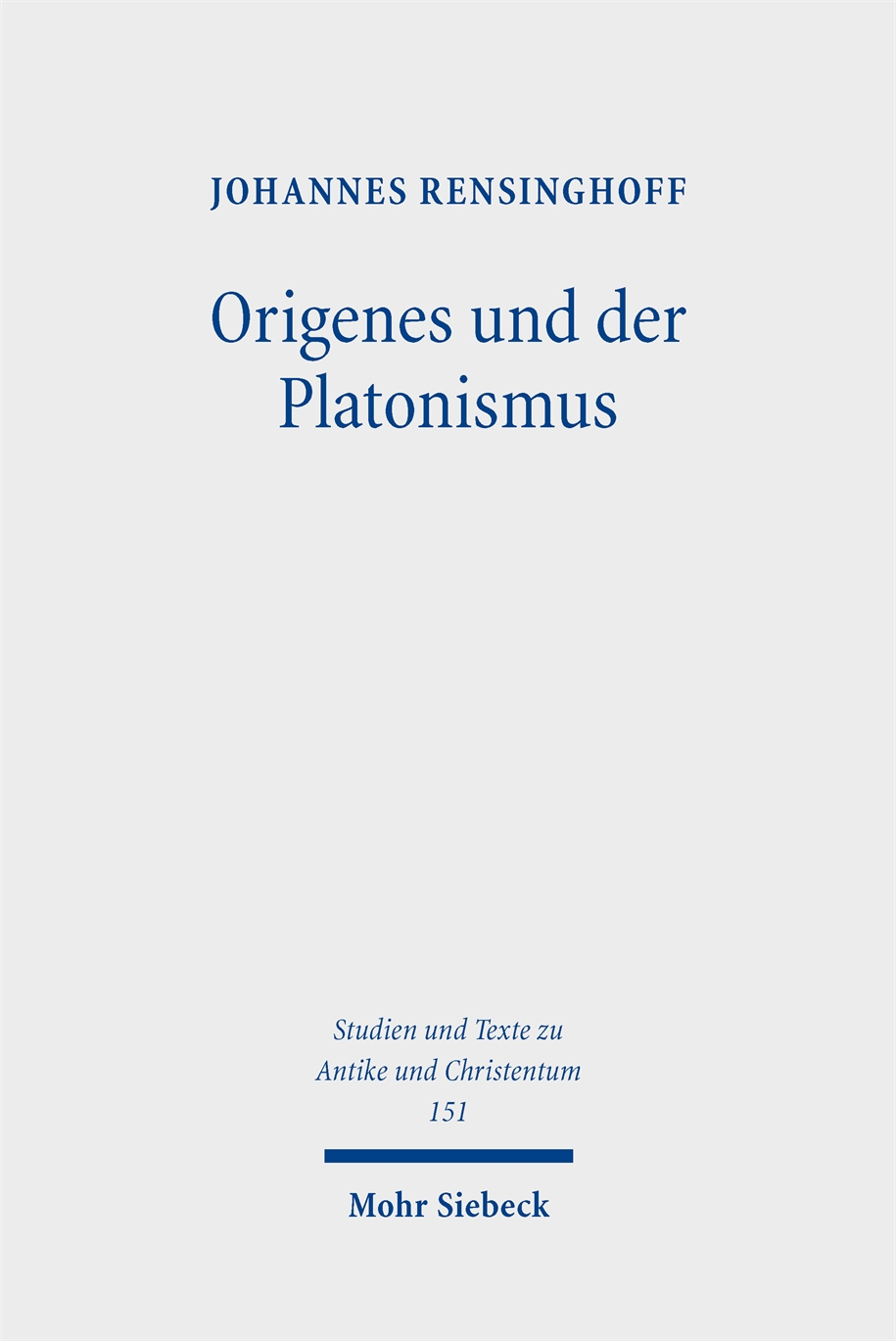 Book cover: Origenes und der Platonismus