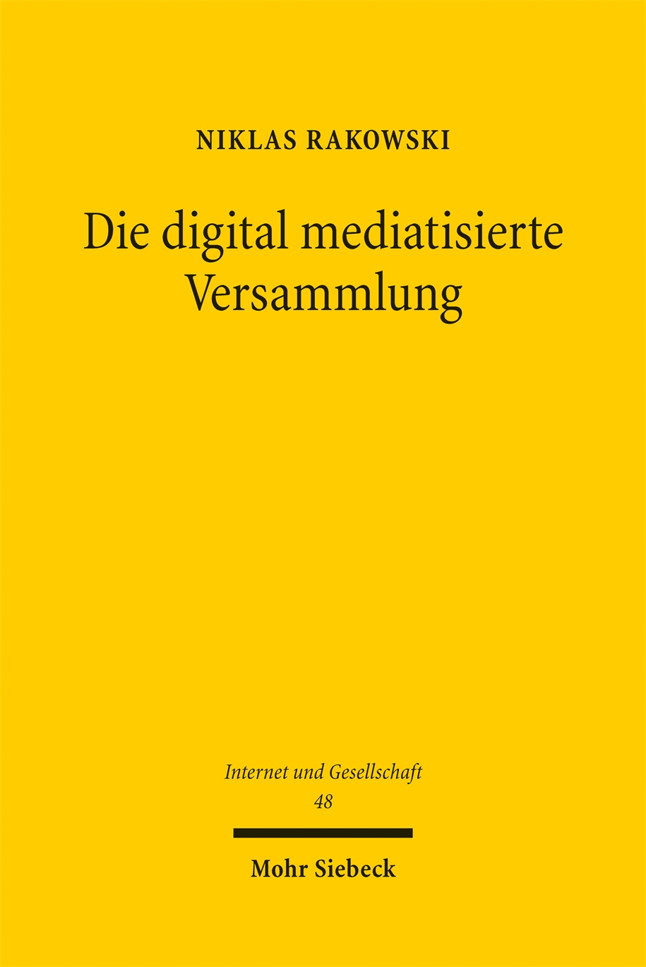 Book cover: Die digital mediatisierte Versammlung