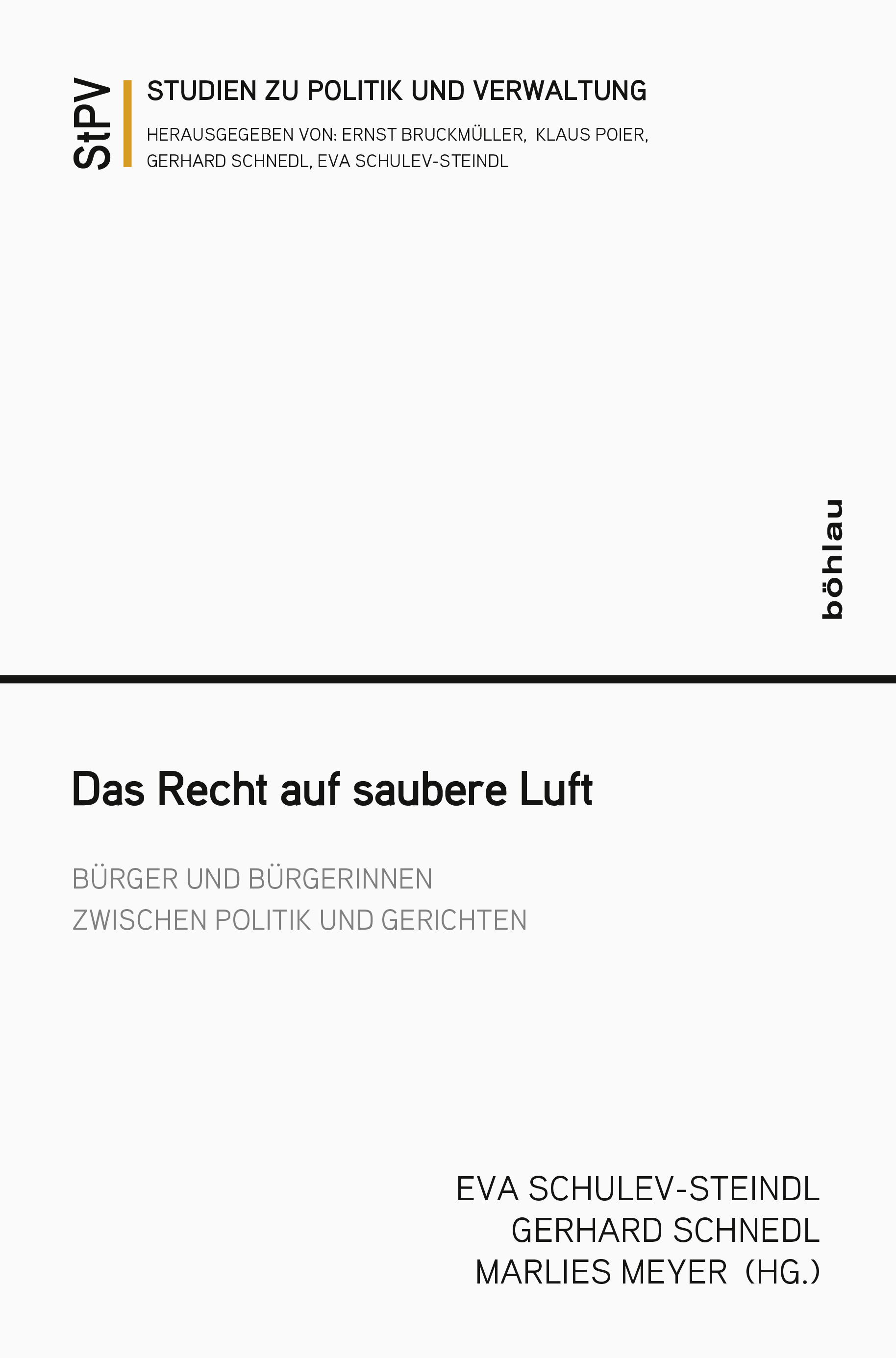 Book cover: Das Recht auf saubere Luft