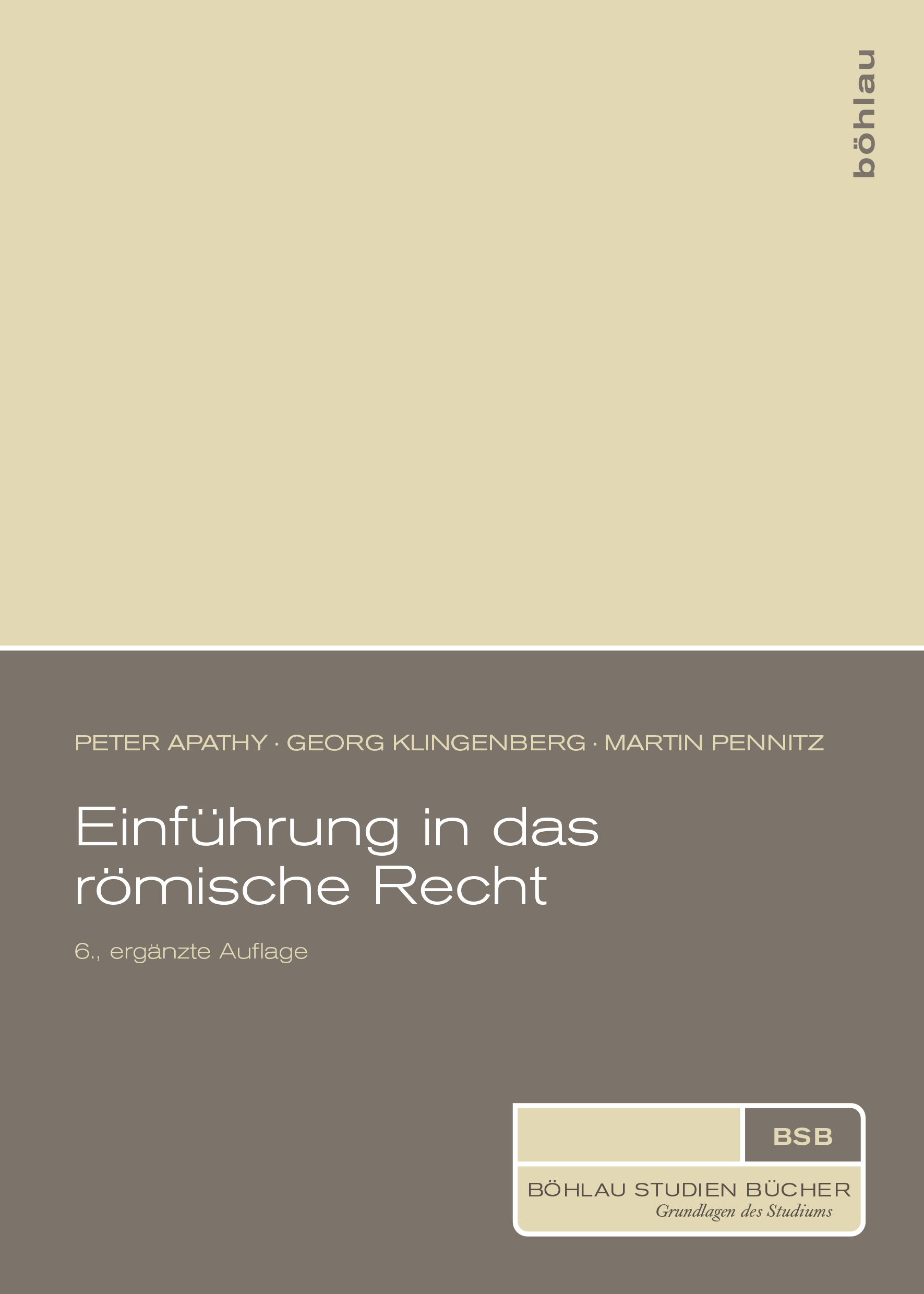 Book cover: Einführung in das römische Recht