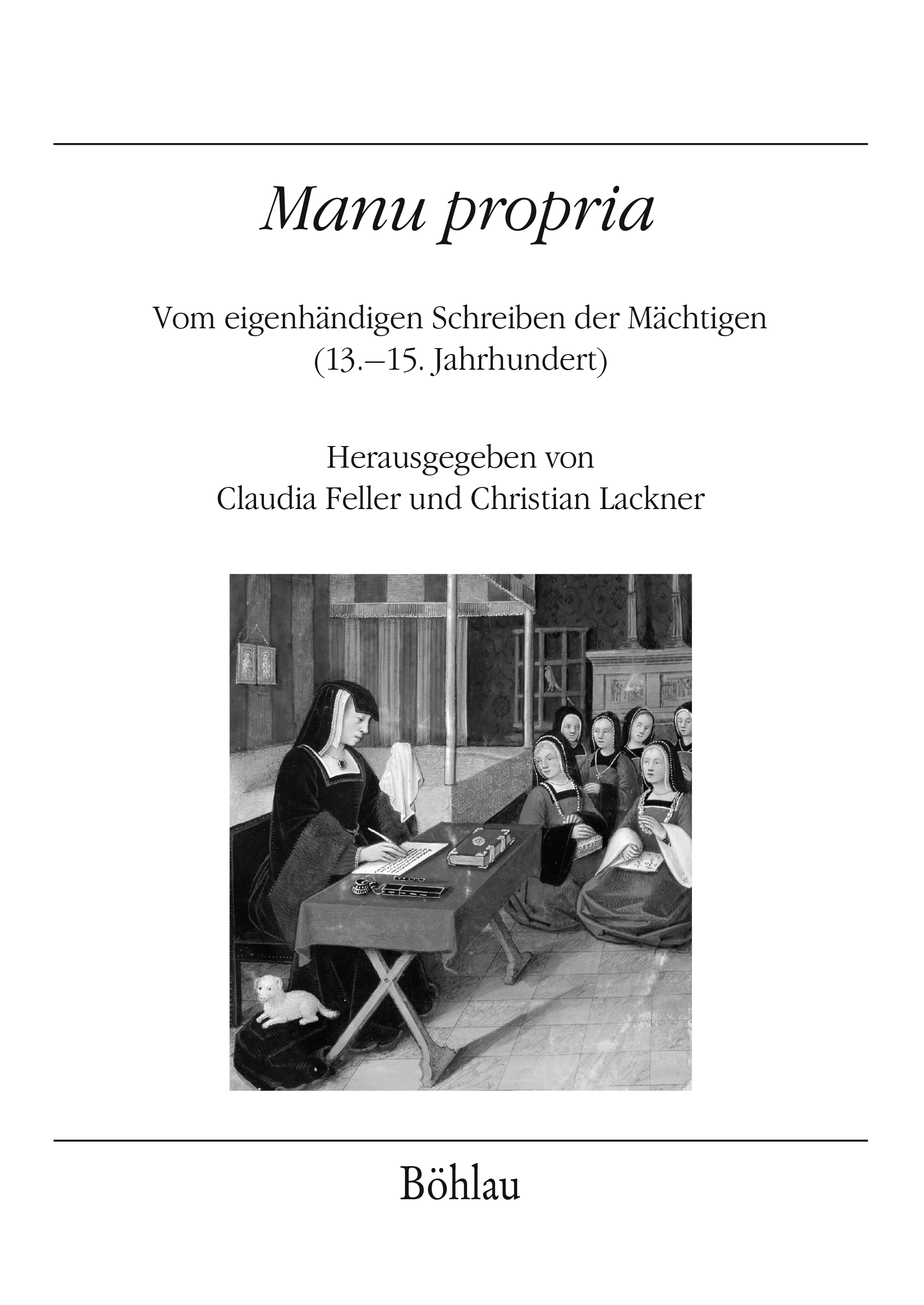 Book cover: »Manu propria«