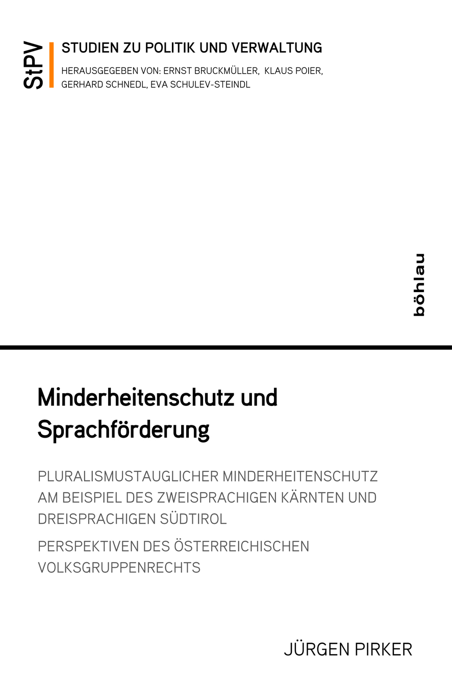 Book cover: Minderheitenschutz und Sprachförderung