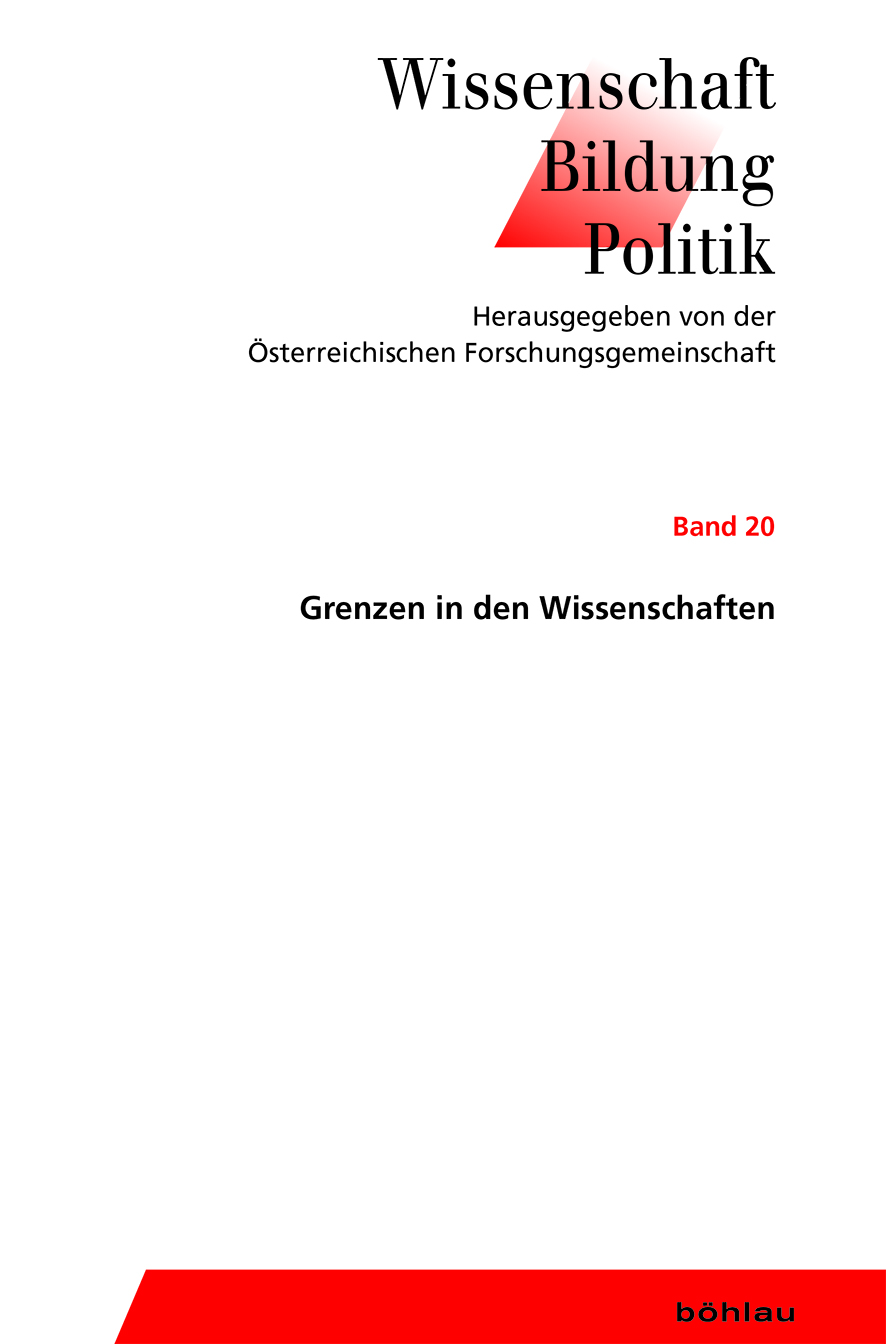 Book cover: Grenzen in den Wissenschaften