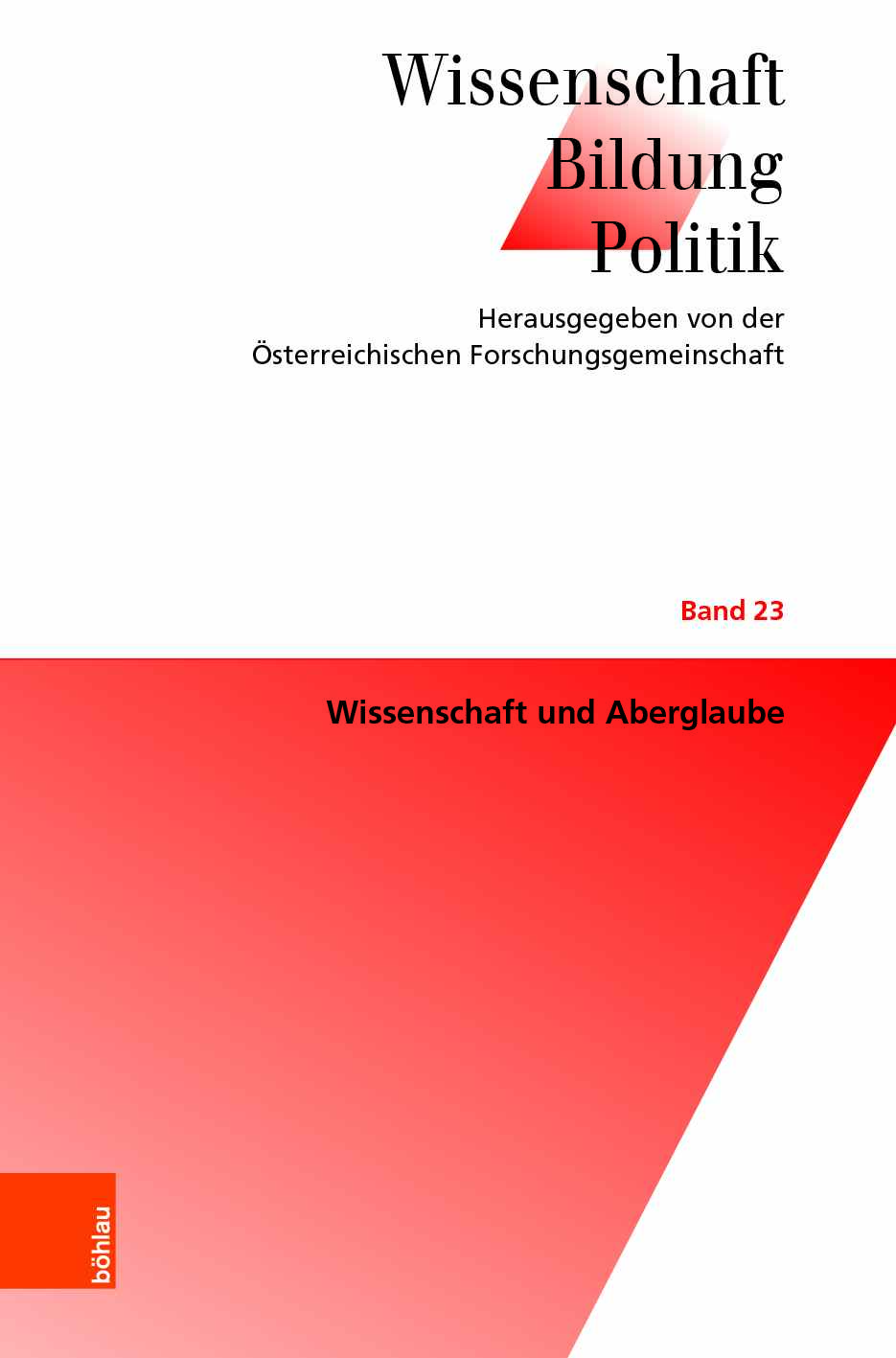 Book cover: Wissenschaft und Aberglaube